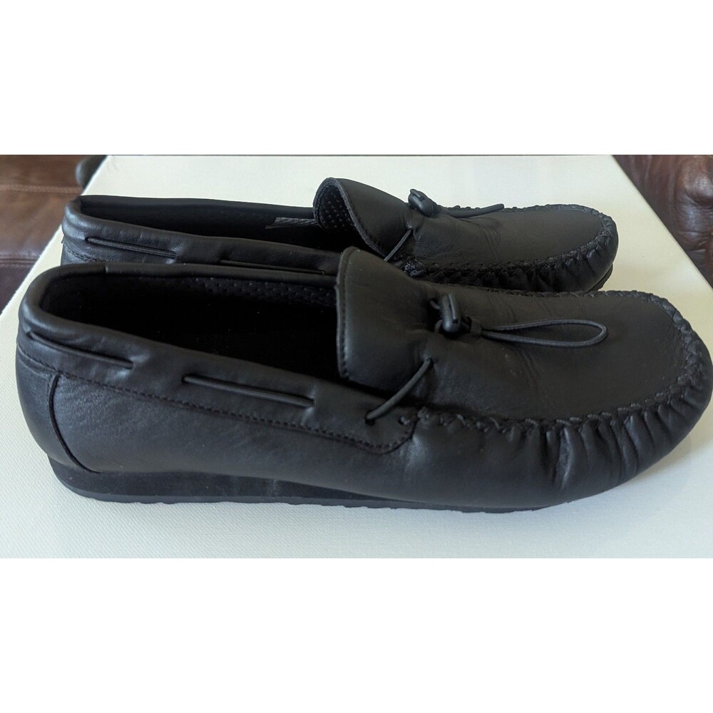 SAS Running Late-X Womens Size 12M Black Leather Memory Foam Comfort Loafers - Picture 2 of 8
